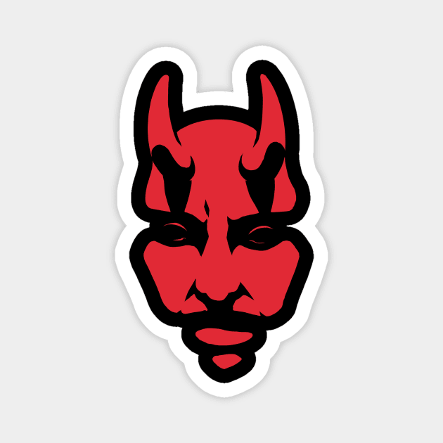 Devil (red) Magnet by hardluckart