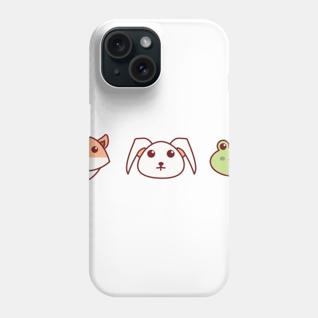 Cute Animals Phone Case by Elisabethsdesigns