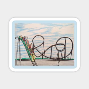 Roller coaster ride Magnet