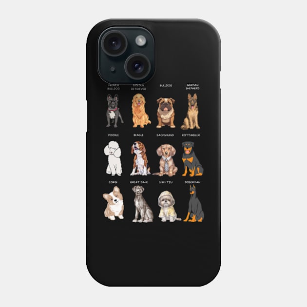 dog breeds Phone Case by Pawfect Designz