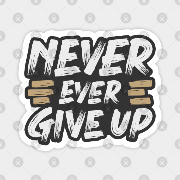 Never Ever  Up Typography Magnet by Urbanprint