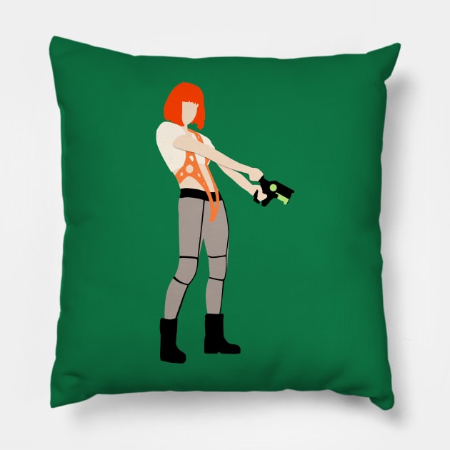 The Fifth Element - Leeloo Pillow by OutlineArt