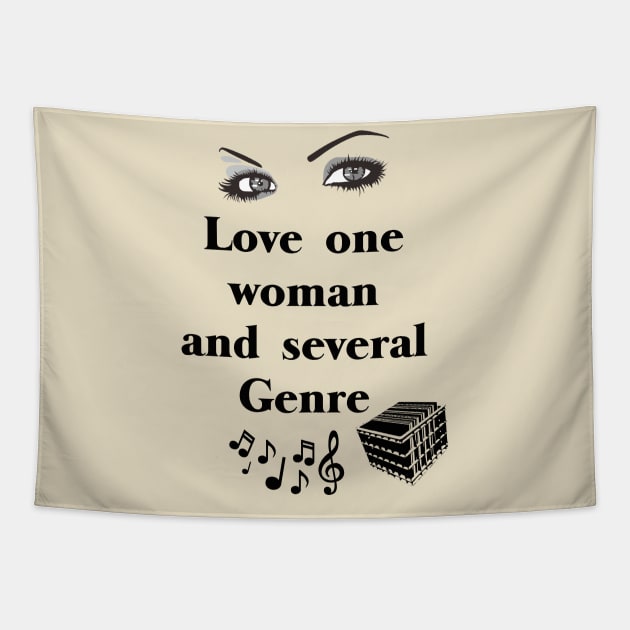 Love one woman and several genre Tapestry by Degiab