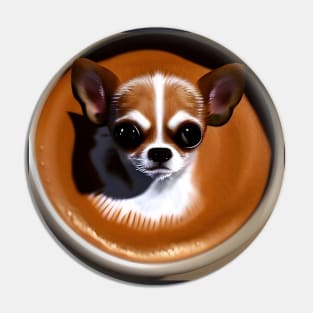 Puppuccino Chihuahua Pin