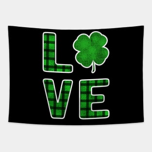 St. Patricks Day Love for a Festive Fan Tapestry