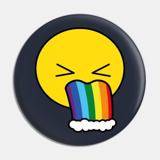 Puke Rainbow - Emoji Pin