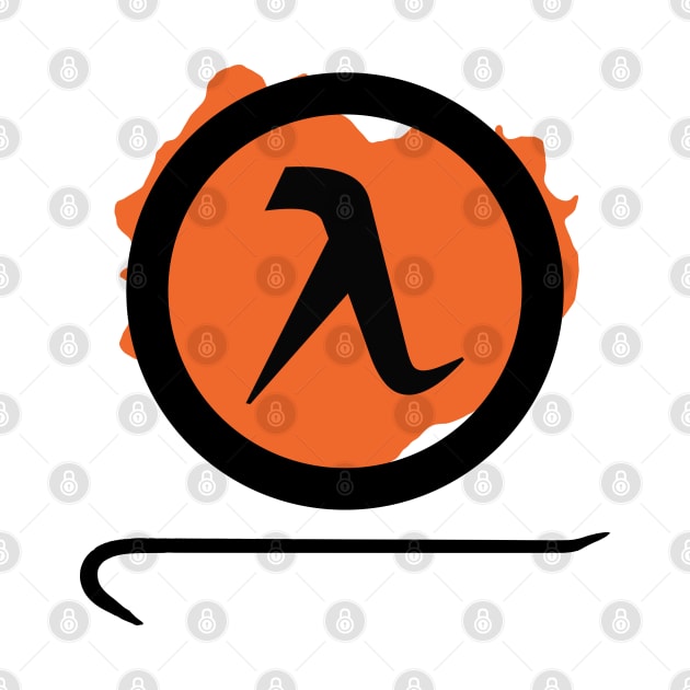 Half-Life Game Logo With Crowbar by SPACE ART & NATURE SHIRTS 