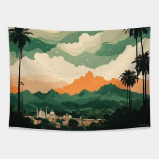 Bangalore India Vintage Tourism Travel Tapestry