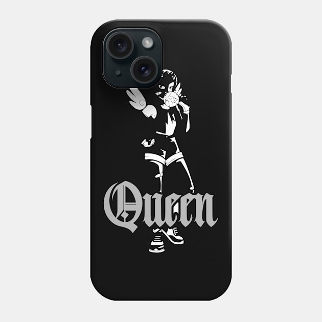 Anime Queen Girl with baseball bat Phone Case by Just In Tee Shirts