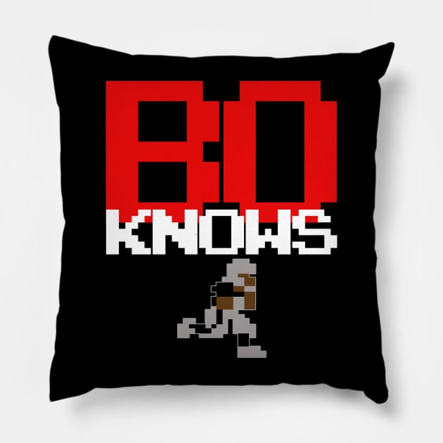 BO KNOWS TECMO Pillow by darklordpug