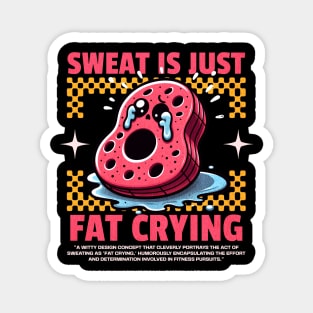 Funny Gym, Sweat  is Just Fat Crying Magnet