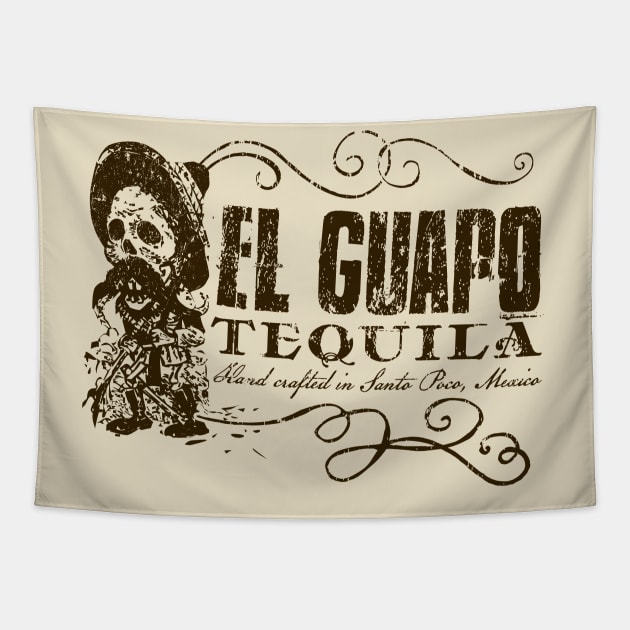 El Guapo Tequila Tapestry by MindsparkCreative