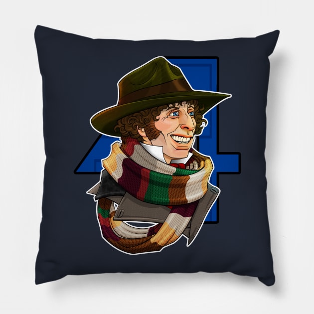 The Fourth Doctor Pillow by RoguePlanets