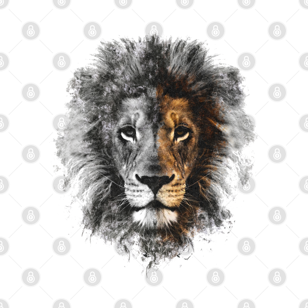 Discover Lion Face - Lion Face - T-Shirt