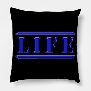 Life Blue Pillow