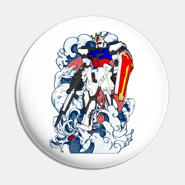 GAT-X105 Strike Gundam Pin by gblackid
