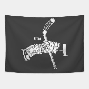 FERDA Fist Bump white Tapestry