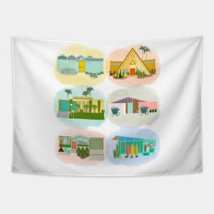 MCM Houses Tapestry