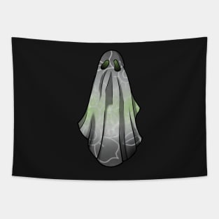 Agender Pride Flowery Ghost Tapestry