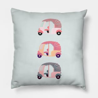 Hippie rickshaws Pillow