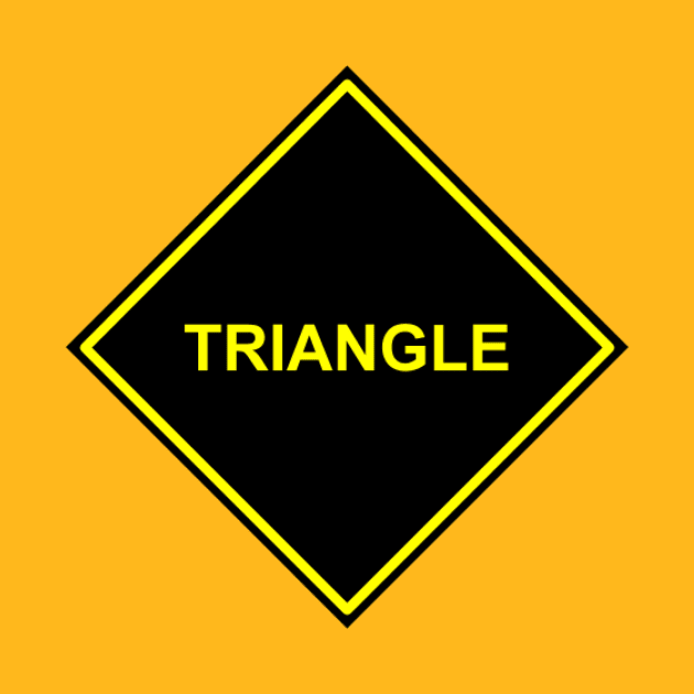 Black Yellow Triangle by rockcock