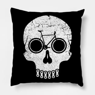 Bike Skull Pillow