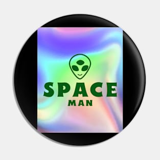 Space Man Alien Pin