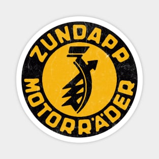Defunct Zundapp Motorcycles / Faded Vintage Style Magnet