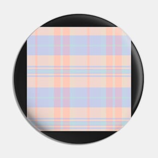 Pastel Aesthetic Arable 1 Hand Drawn Textured Plaid Pattern Pin