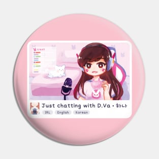 live stream livestream twitch just chatting dva gaming overwatch Pin