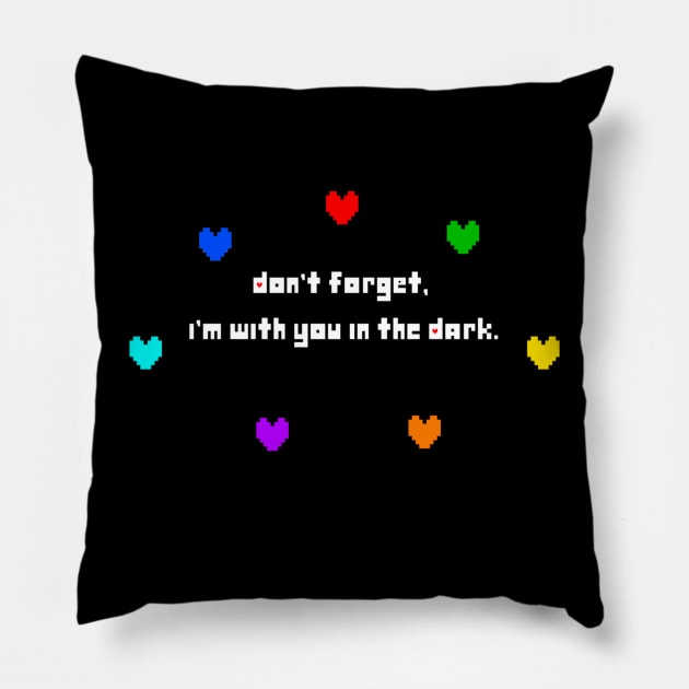 Deltarune Quote Pillow by Leuci Bleu