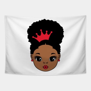 Pretty Black Girl, Black Girl Magic, black princess, black queen, Crown Tapestry