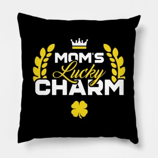 Mom's Lucky Charm Funny St Patricks Day Pillow