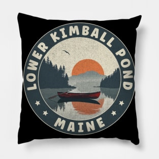 Lower Kimball Pond Maine Sunset Pillow