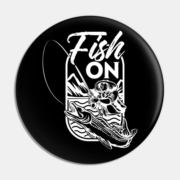 Fish ON Pin by Dojaja