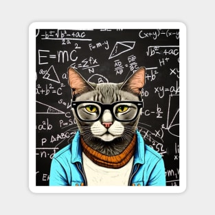 Einstein Smart Cat Magnet