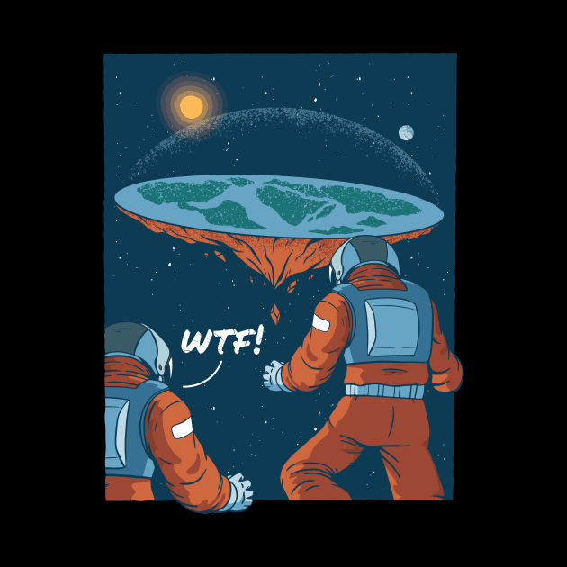 Flat Earth Astronaut by EquilibriumArt