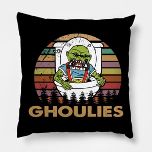 Vintage horror film art gift for fans Pillow