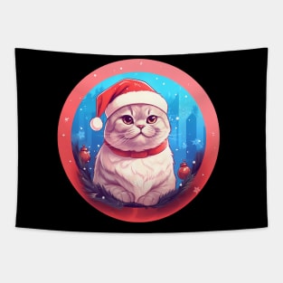 Scottish Fold Cat Xmas, Love Cats Tapestry