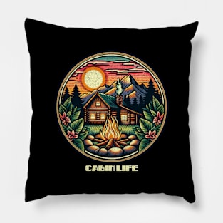 Cabin life dreaming Pillow