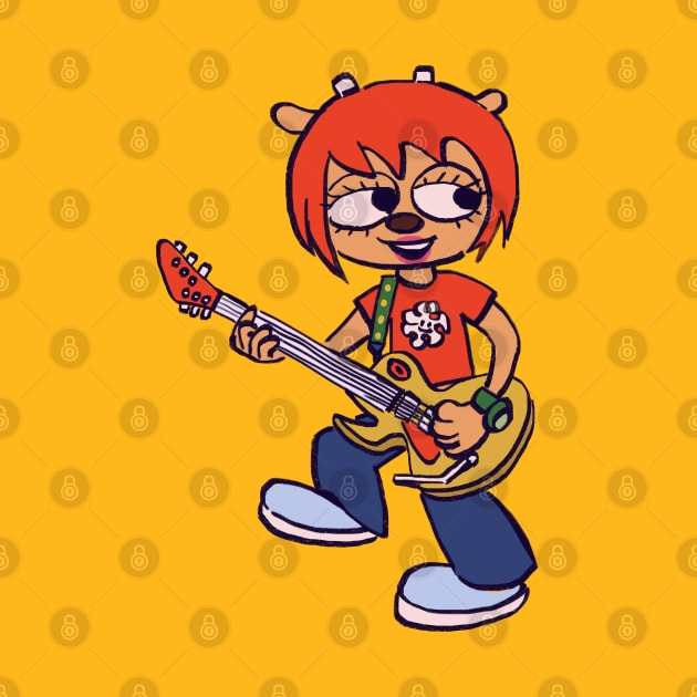 I draw lammy the jammer with her guitar / um jammer lammy by mudwizard