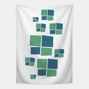 Colored Squares Pattern Tapestry