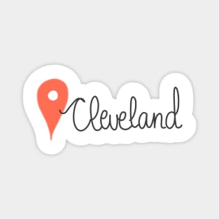 Cleveland Location Pin Magnet