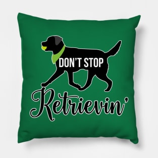 Black Lab Pattern in Green Black Labs with Hearts Dog Patterns Pillow