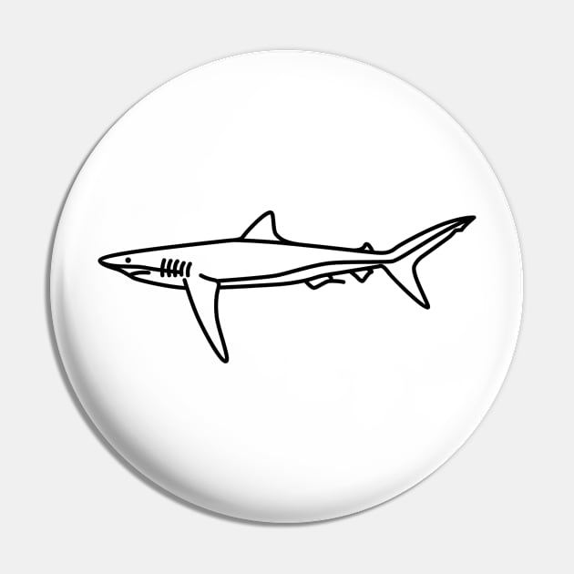 Blue Shark Pin by Radradrad