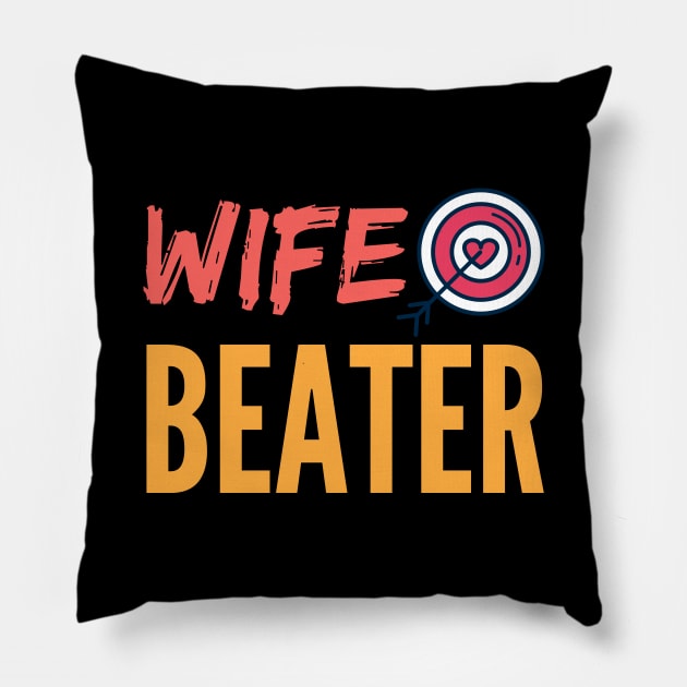 wife beater Pillow by munoucha's creativity