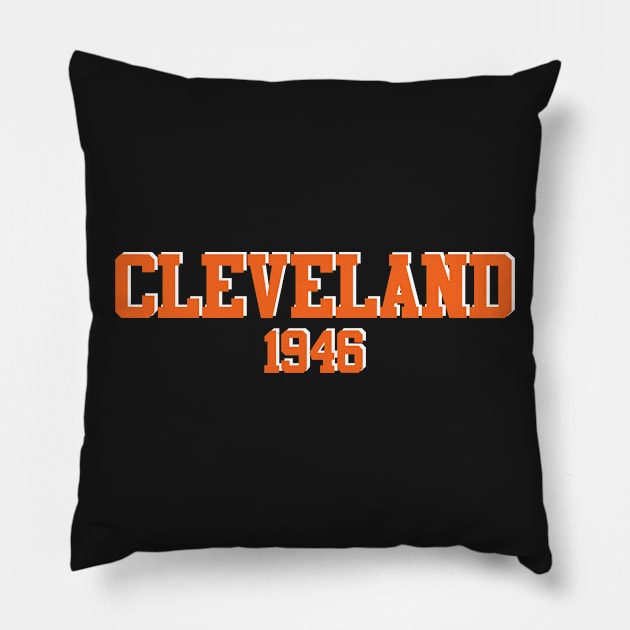 Cleveland 1946 (variant) Pillow by GloopTrekker