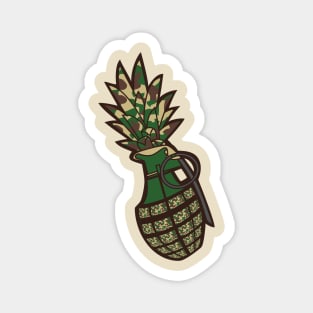 Digi The Pineapple Grenade Magnet