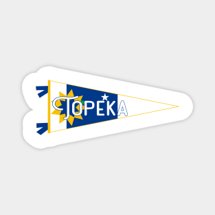 Topeka Flag Pennant Magnet