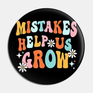 Groovy Growth Mindset Positive Teacher Back To School Pin